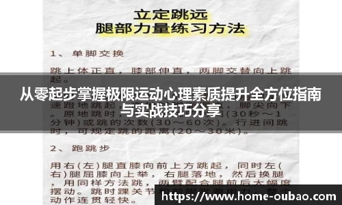 从零起步掌握极限运动心理素质提升全方位指南与实战技巧分享